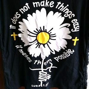 Nwt Black & White Faith T shirt (2X)